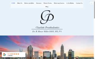 Prosthodontics of Central Indiana website