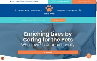 Animal Family Veterinary Care Center of Jacksonville website