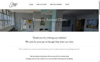 Tremont Animal Clinic of Cleveland website