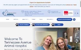Tennessee Avenue Animal Hospital website