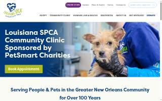 Louisiana SPCA Community Clinic website