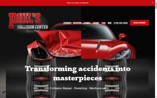 Phil's Collision Center website