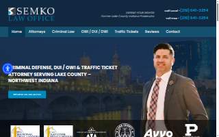Semko Law Office LLC of Dyer website