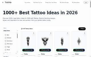 Tattoo Lady website