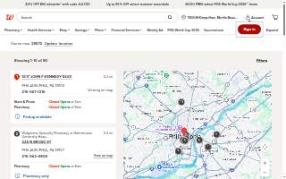 Walgreens Pharmacy of Philadelphia website