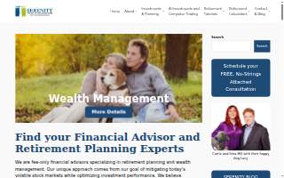 Serenity Wealth Management website