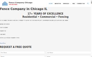 Fence Company Chicago website