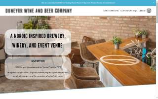 Duneyrr Wine and Beer Company website