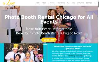 In Light Photo Booths website