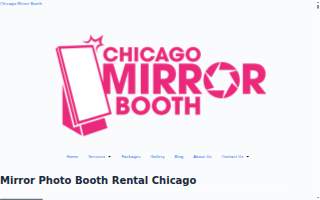 Chicago Mirror Booth website
