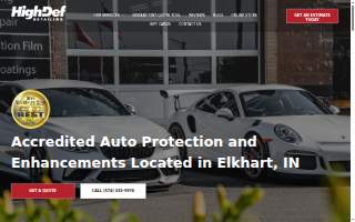 High-Def Detailing website