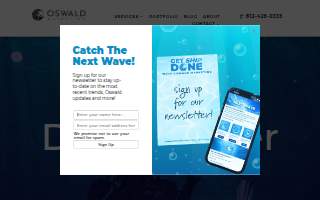 Oswald Marketing website