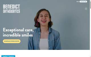 Benedict Orthodontics website