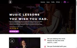 Fortville Music Garage website
