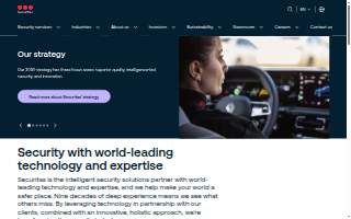 Securitas Technology website