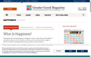 The Happiness Project website