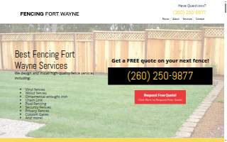 Fencing Fort Wayne IN website