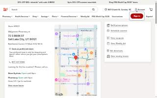 Walgreens of Salt Lake City website