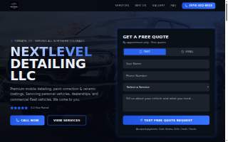 Next Level Detailing LLC website