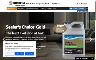 Custom Building Products website