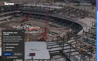 Turner Construction Co of Dallas website