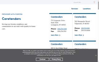 Caretenders website