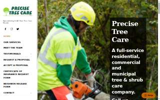 Precise Tree Care website