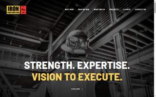 Iron Construction website