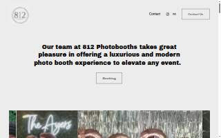 812 Photo Booths website