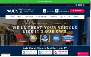 Paul's Auto Repair website