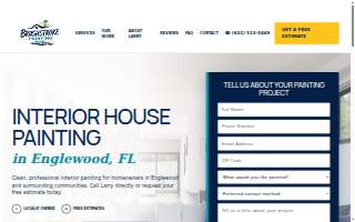 Brushstrokes Painting Company website