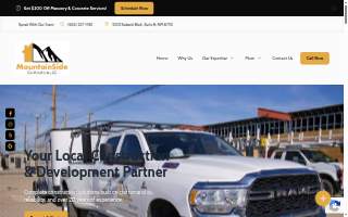Mountain Side Contractors, LLC website