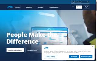 Jas Trucking website