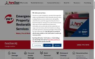 PuroClean Disaster Restoration website