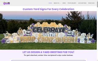 Yard Card Queen Greenfield website
