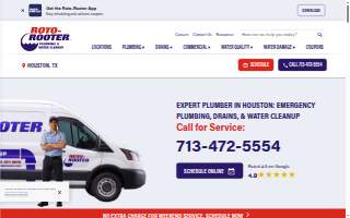 Roto-Rooter Plumbing & Water Cleanup of Houston website