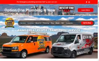 Option One Plumbing of Phoenix website