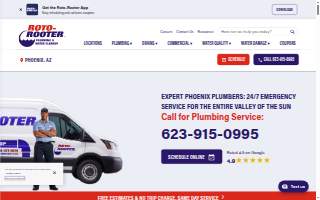 Roto-Rooter Plumbing & Water Cleanup of Phoenix website