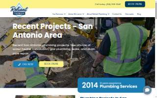 Reliant Plumbing - San Antonio website