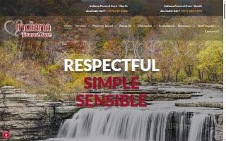 Indiana Funeral Care website
