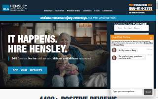 Hensley Legal Group, PC website