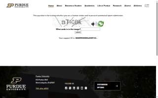 Purdue Speech & Audiology Clinic website