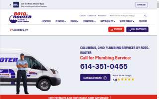 Roto-Rooter Plumbing & Water Cleanup of Columbus website
