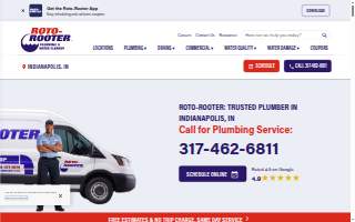 Roto-Rooter Plumbing & Water Cleanup of Indianapolis website