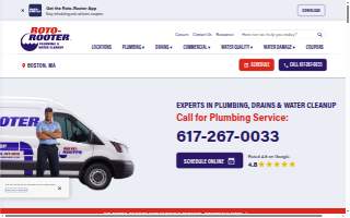 Roto-Rooter Plumbing & Water Cleanup of Boston website