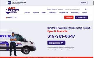 Roto-Rooter Plumbing & Water Cleanup of Nashville website
