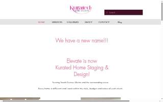 Kurated Home Staging (Formerly Elevate Staging & Design) website