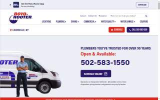 Roto-Rooter Plumbing & Water Cleanup of Louisville website