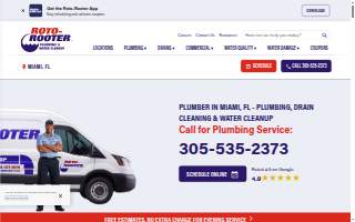 Roto-Rooter Plumbing & Water Cleanup of Miami website