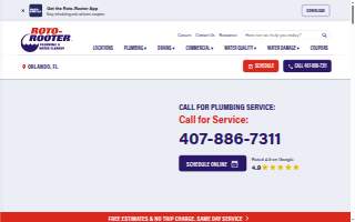 Roto-Rooter Plumbing & Water Cleanup of Orlando website